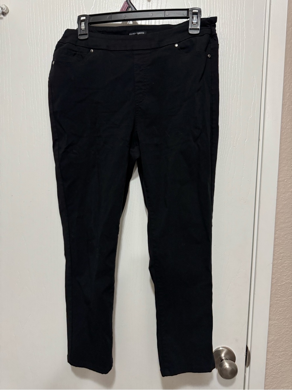 Mario Serrani Black Women’s Slim Chinos